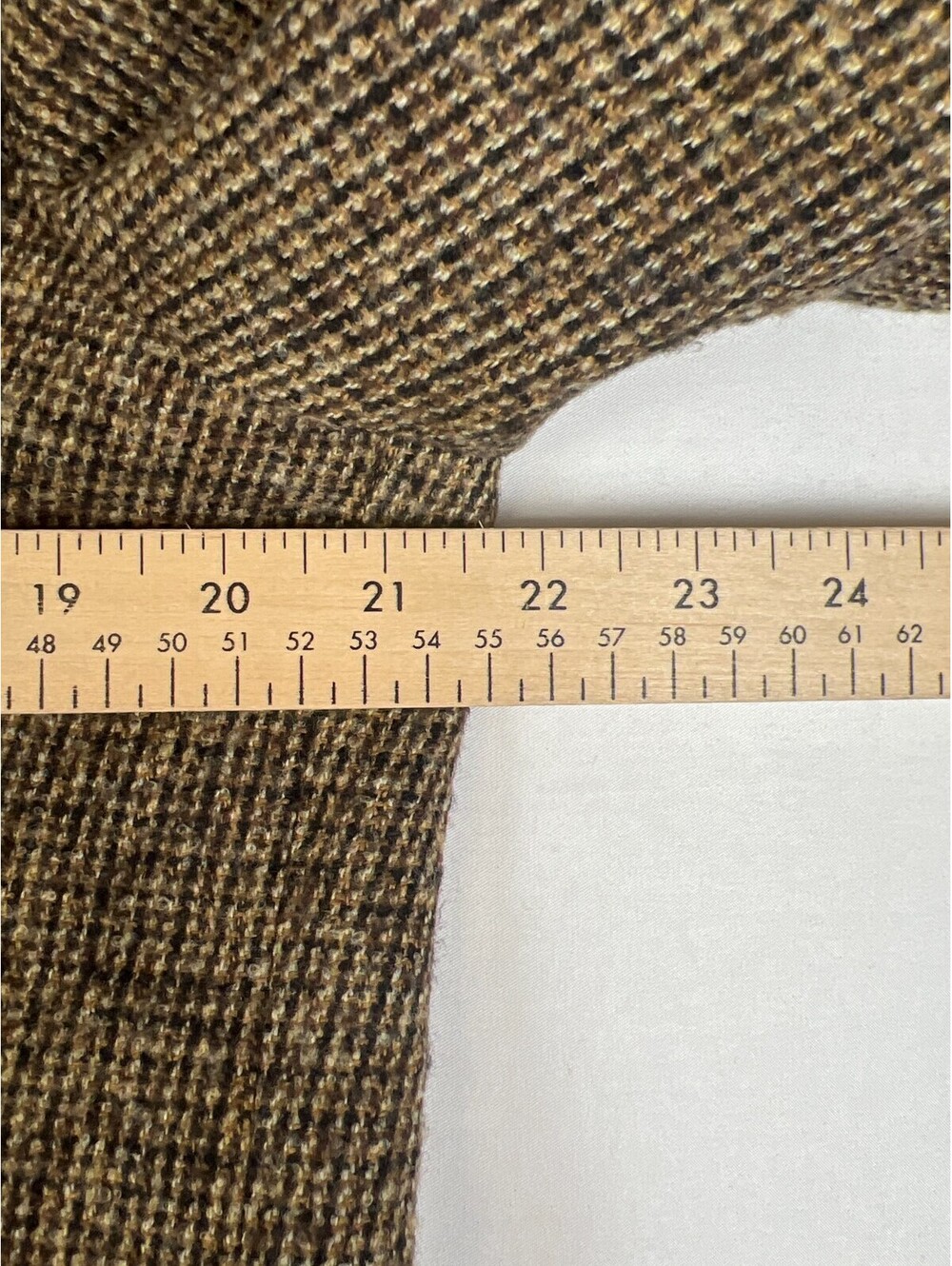 Massimo Bizzocchi Men 40R Brown Tweed Wool Blazer Sport Coat Jacket - Picture 8 of 9
